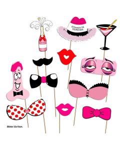 DIABLO PICANTE - PHOTOCALL PARTY SET MODÈLE 1 - 12 UNITÉS