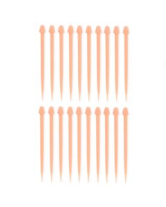 DIABLO PICANTE - BÂTONNETS PÉNIS ARAIGNÉES POUR VIANDE 20 UNITÉS