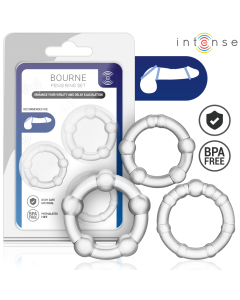 INTENSE - BOURNE ENSEMBLE DE 3 ANNEAUX PÉNIS