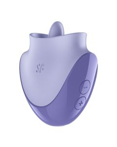 SATISFYER - TONGUE DANCER STIMULATEUR CLITORIAL AVEC VIBRATIONS ET PULSATIONS LILAS