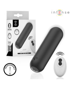 INTENSE - JUDY VIBRANT RECHARGEABLE AVEC TÉLÉCOMMANDE NOIR