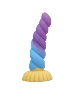 POWER MONSTERS - GODEMICHET EN SILICONE LICORNE TRICOLOR FANTASY 22 CM Ø 5 CM