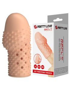 PRETTY LOVE - MANCHON PÉNIS POUR GEEK - GAGNEZ EN ÉPAISSEUR - COULEUR NATURELLE