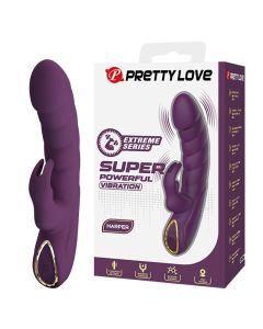 PRETTY LOVE - VIBRATEUR LAPIN RECHARGEABLE HARPER 10 FONCTIONS VIOLET