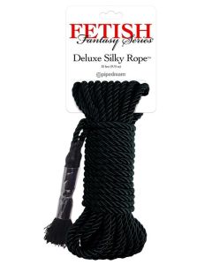 FETISH FANTASY SERIES - CORDE DE SOIE NOIRE DE LUXE 9,75 M