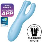 Application Vibrateur Threesome 4 Bleu