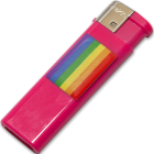 Briquet Fuscia avec Drapeau Lgbt