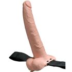 Harnais Réglable Pénis Réaliste avec Balles Rechargeables et Vibrateur 23 Cm