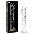 Modèle 12 Gode en Verre Borosilicate Clair 17 Cm -O- 3.5 Cm