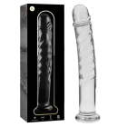 Modèle 16 Gode en Verre Borosilicate Clair 18.5 Cm -O- 3 Cm