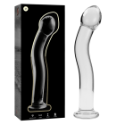 Modèle 18 Gode en Verre Borosilicate Clair 18.5 Cm -O- 3.5 Cm
