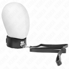 Collier avec Ceinture 116 Cm avec Bracelet en Cuir Noir Ajustable 40-48 Cm X 6 Cm