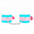 Mignons Attentes-Poignets Bleu/rose Ajustables 16-28 Cm X 5 Cm