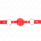 Bâton Respirant 4 Cm avec Double Rivet Modèle 1 Rouge 62,5 X 2,5 Cm Réglable 42-58 Cm