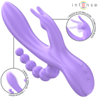 Miko Triple Vibrateur Lapin & Stimulateur & Anal 7 Vibrations Violet