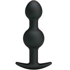 Balles Anal en Silicone Spéciale Stimulation 10.3 Cm Noires