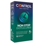 Nonstop Dots and Lines Condoms 12 Units