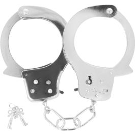 Bdwing Menottes de police en métal pour enfants avec clé - Convient pour les jeux, le carnaval ou des accessoires de costume de carnaval (noir, modèle S