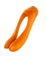 SATISFYER - VIBRATEUR  DOIGTS CANDY CANE ORANGE