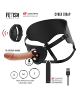 FETISH SUBMISSIVE CYBER STRAP - HARNAIS AVEC GODE ET TÉLÉCOMMANDE BULLET TECHNOLOGIE WATCHME S