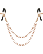 COQUETTE CHIC DESIRE - PINCES METELONS FANTAISIE EN MÉTAL AVEC CHAÎNE