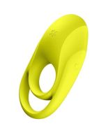 SATISFYER - VIBRATEUR  ANNEAU SPECTACULAIRE DUO JAUNE