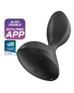SATISFYER - APPLICATION DE PLUG VIBRANT SWEET SEAL NOIR