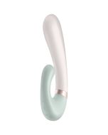 SATISFYER - APPLICATION HEAT WAVE VIBRATEUR BLANC