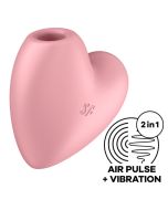 SATISFYER - CUTIE HEART STIMULATEUR ET VIBRATEUR DE PULSE D'AIR ROSE