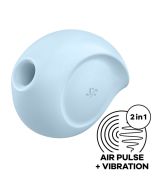 SATISFYER - STIMULATEUR ET VIBRATEUR D'IMPULSIONS D'AIR SUGAR RUSH BLEU