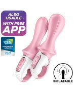 SATISFYER - AIR PUMP BOOTY 5+ VIBRATEUR ANAL GONFLABLE ROSE