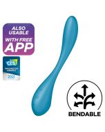 SATISFYER - VIBRATEUR MULTI G-SPOT FLEX 5 BLEU