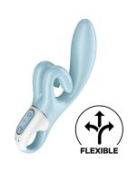 SATISFYER - VIBRATION DE LAPIN TOUCH ME BLEU