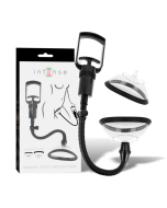 INTENSE - POMPE VAGINALE MANUELLE AVEC DEUX COUPELLES INTERCHANGEABLES