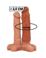 VIRILXL - EXTENSION DE PÉNIS MARRON EN SILICONE LIQUIDE V5