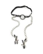 FETISH FANTASY SERIES - GAG AVEC PINCES  NIPPLE