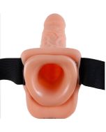 FETISH FANTASY SERIES - HARNAIS RÉGLABLE TÉLÉCOMMANDE PÉNIS RÉALISTE AVEC TESTICULES 23 CM