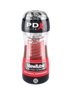 PDX ELITE - STROKER VIEWTUBE 2 SPIRALE COMPRESSION TRANSPARENT