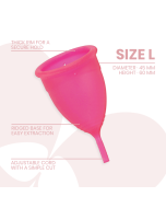 INTIMICHIC - COUPE MENSTRUELLE EN SILICONE MÉDICALE - TAILLE L