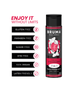 BRUMA - HUILE DE MASSAGE PREMIUM EFFET CHALEUR SAVEUR FRAISE 3 EN 1 - 100 ML