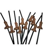 DIABLO PICANTE - SACHET DE 10 PAILLES NATURELLES GROS PÉNIS