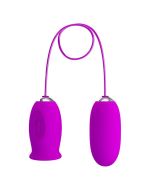 PRETTY LOVE - VIBRATEUR RECHARGEABLE DAISY DUAL EGG VIOLET