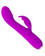 PRETTY LOVE - VIBRATEUR RECHARGEABLE RACHEL AVEC VENTOUSE VIOLETTE