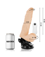 BASECOCK - VIBRATEUR ARTICULABLE TÉLÉCOMMANDE NATUREL 21 CM -O- 5 CM