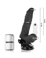 BASECOCK - VIBRATEUR ARTICULABLE TÉLÉCOMMANDE NOIR 21 CM -O- 5 CM