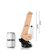 BASECOCK - VIBRATEUR TÉLÉCOMMANDE NATUREL RÉALISTE 18.5 CM -O- 4CM