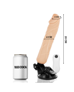 BASECOCK - VIBRATEUR RÉALISTE TÉLÉCOMMANDE NATUREL 20 CM -O- 4 CM