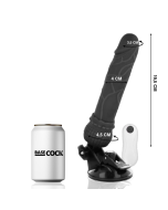 BASECOCK - VIBRATEUR RÉALISTE TÉLÉCOMMANDE NOIR 19.5 CM -O- 4 CM