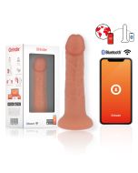 ONINDER - GRAND GODE VIBRATEUR BOGOTÁ 9 VITESSES NATUREL 22 CM -O- 4,5 CM - APPLICATION GRATUITE