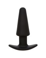 CALEXOTICS - ROCK BOTTOM TAPERED ANAL PLUG 10 VIBRATIONS SILICONE NOIR